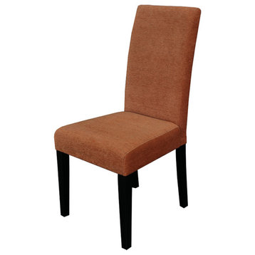 Aprilia Dark Red Upholstered Dining Chairs, Set of 2, Sunrise