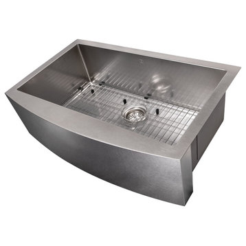 33" Vail  Apron Mount Kitchen Sink Fingerprint Resistant Stainless Steel