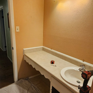 Before: Original Vanity Area