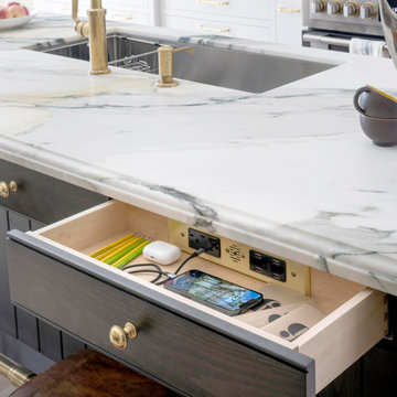 Kitchen In-Drawer Charging Outlets