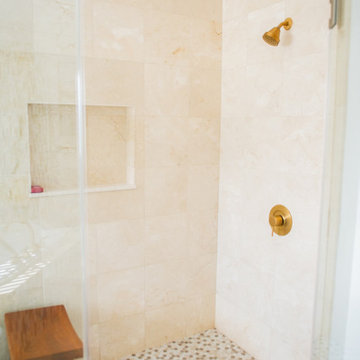 Master Bath Marble Shower