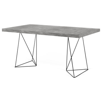 Multi 63" Table Top With Trestles