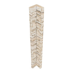 136-CT1-DURANGO STACKED STONE VENEER INSIDE CORNER 48"H X 3 1/2"W X 1 1/4"D - Wall Panels