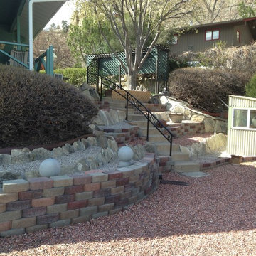 Terracing and landscape architecture for Bloomquist Residence