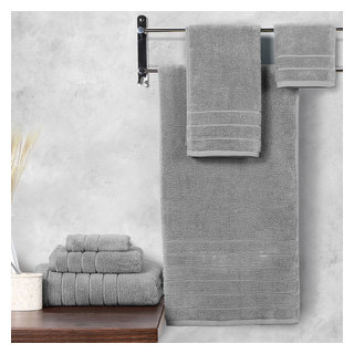 Lacoste Heritage Supima Cotton Stripe Bath Towel - Modern - Bath Towels -  by Sunham Home Fashions