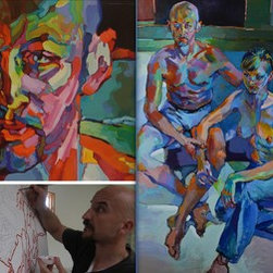 when a human meets their portrait - Paintings