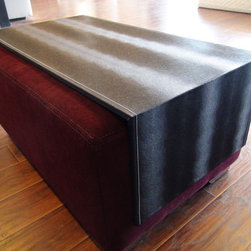 Ottoman with Serving Tray - Footstools And Ottomans
