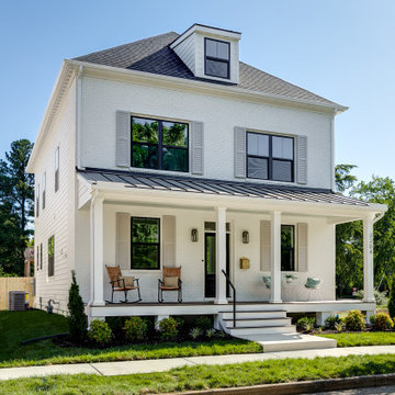 Classic White Brick Home
