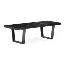 Heywood Black Double Bench - Indoor Benches