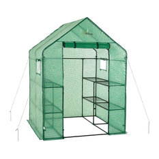 Walkin 2-Tier 8-Shelf Portable Lawn, Garden Greenhouse, Heavy Duty Anchor