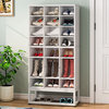 Tribesigns Shoe Storage Cabinet With 24 Cubbies, White