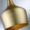 Trade Winds Lisa Metal Pendant Light in Natural Brass