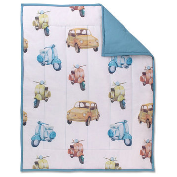 Vintage Cars Reversible Quilt