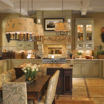 GE Monogram English Country Kitchen