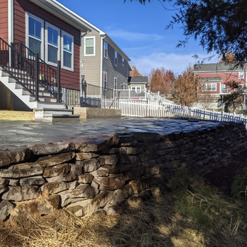 Natural Stone Terracing, LARGE Bluestone Patio and Walkways
