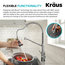 Bolden Commercial Pull-Down 1-Handle Kitchen Filter Faucet, 3-Function, MB