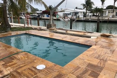 Pool - large transitional pool idea in Miami