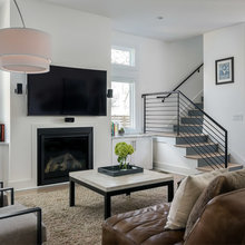 Transitional living room