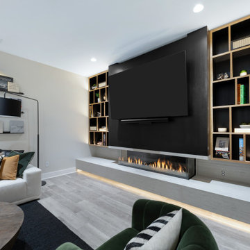 Innovative Design: Custom Entertainment & Fireplace Feature
