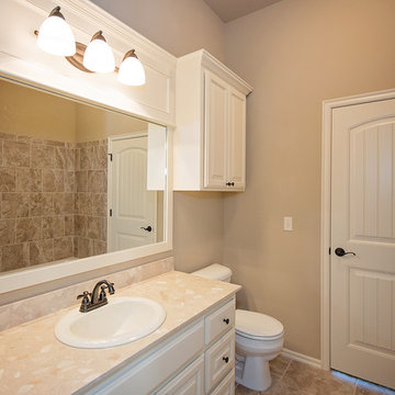 Guest Bathroom with Marble Counters