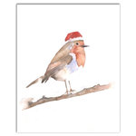 DDCG - Festive Robin Canvas Wall Art, 16"x20" - Spread holiday cheer this Christmas season by transforming your home into a festive wonderland with spirited designs. This Festive Robin 16x20 Canvas Wall Art makes decorating for the holidays and cultivating your Christmas style easy. With durable construction and finished backing, our Christmas wall art creates the best Christmas decorations because each piece is printed individually on professional grade tightly woven canvas and built ready to hang. The result is a very merry home your holiday guests will love.