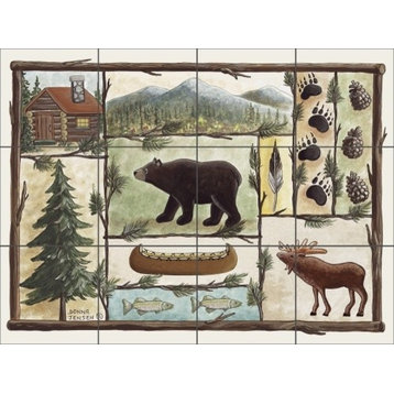 Jensen Lodge Wildlife Ceramic Tile Mural