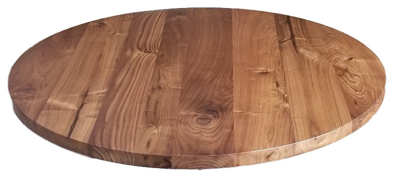 Walnut Round Dining Table Top, 48" - Rustic - Table Tops And Bases - by ...