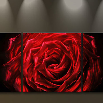 Wandbilder Abstrakte Kunst Moderne Malerei Auf Metall große Mehrteilig Handgefer