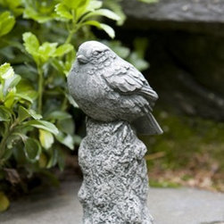 Resting Bird - Garden Statues And Yard Art