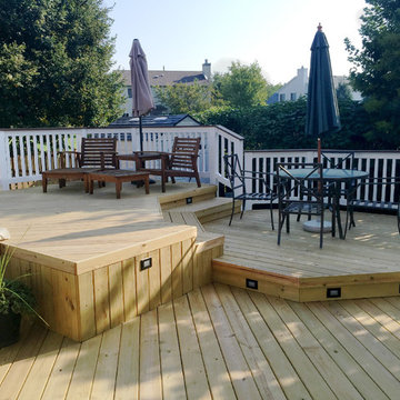 Multi-Level Pool Deck in Aurora, IL