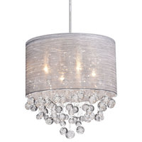 Glass and Crystal Pendant Lighting Modern Chandelier for Kitchen