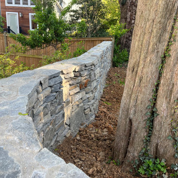 Double Sided Field Stone Wall in Bethesda MD