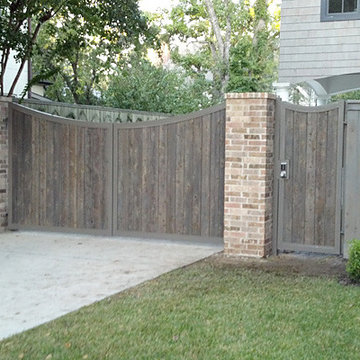 Antique Wood Gate with Columns