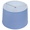 Fenchel Shades, 13"x15"x10" Spider Attachment Lamp Shade, Linen Periwinkle