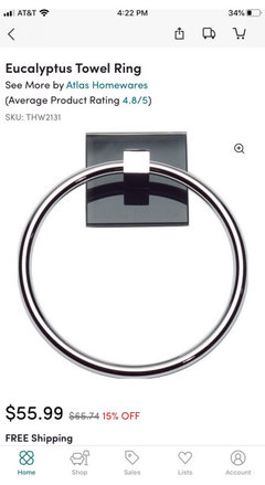 Bathroom hand towel holder design/ placement Help....