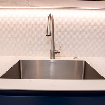 Contemporary Kitchen Remodel Done in a Two Tone Color