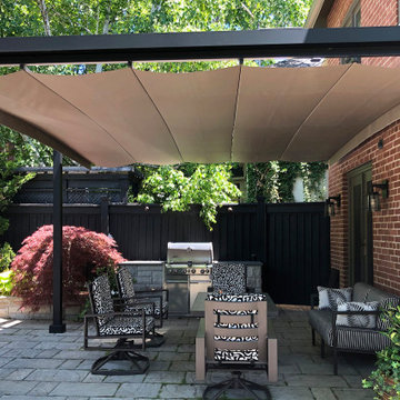 Retractable Shade Structure, Chaplin Estates