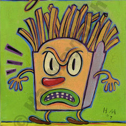 Lay Off the Fries - Limited Edition Humorous Print - Fine Art Prints