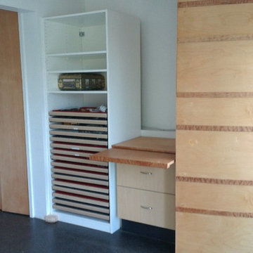 Built ins to create a Guest Room/Office/Hobby Room. Suffolk Project!