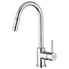 Evo Kitchen Sink Faucet w Pull-Out Spray (Chrome)
