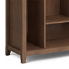 Amherst WOOD 44x44"Transitional Bookcase and Storage Unit in Natural Aged Brown