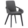 Greisen Modern Wood Dining Room Chair, Gray