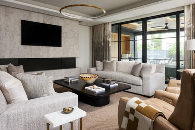 Transitional living room photo in DC Metro