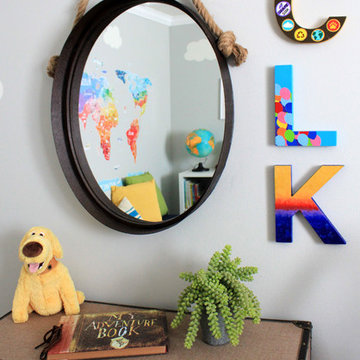"Up" Travel Themed Gender Neutral Nursery