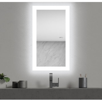 Seura Forte LED Dimmable Lighted Bathroom Vanity Mirror, 3000K, 24wx42h