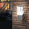 1x60W Outdoor Wall Light With Stainless Steel Finish and Opal Frosted Glass
