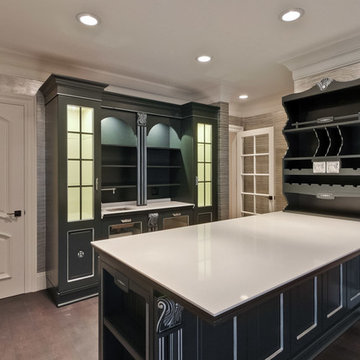 Bar: Hillsborough Traditional Bar, Bathroom & Kitchen Design