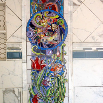 Hand Painted Tile Mural for Bath/Bedroom remodel