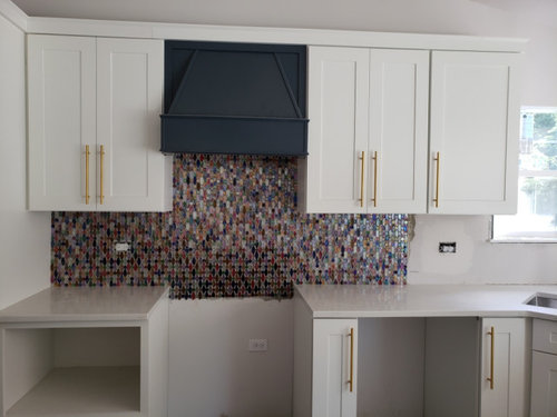 how to put up mosaic tile backsplash