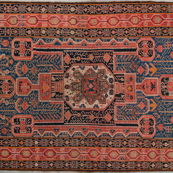 Antique Persian Malayer rug 4'2 X 6'6 - Area Rugs